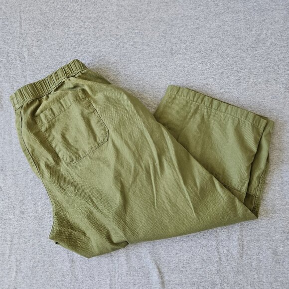Pact Daily Twill Pants Organic Cotton Green Stretch Minimalist Casual Size XXL - Picture 7 of 8